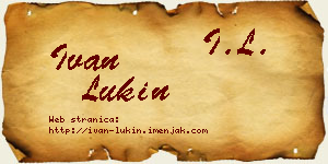 Ivan Lukin vizit kartica
